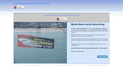 Desktop Screenshot of myrtlebeachaerialadvertising.com